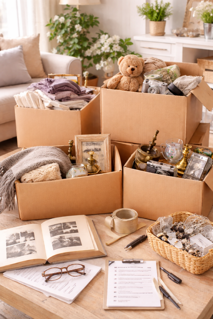 Kuolinpesän tyhjennys Helsingissä, Espoossa, Vantaalla ja Uudenmaalla– ammattijärjestäjä auttaa tavaroiden lajittelussa